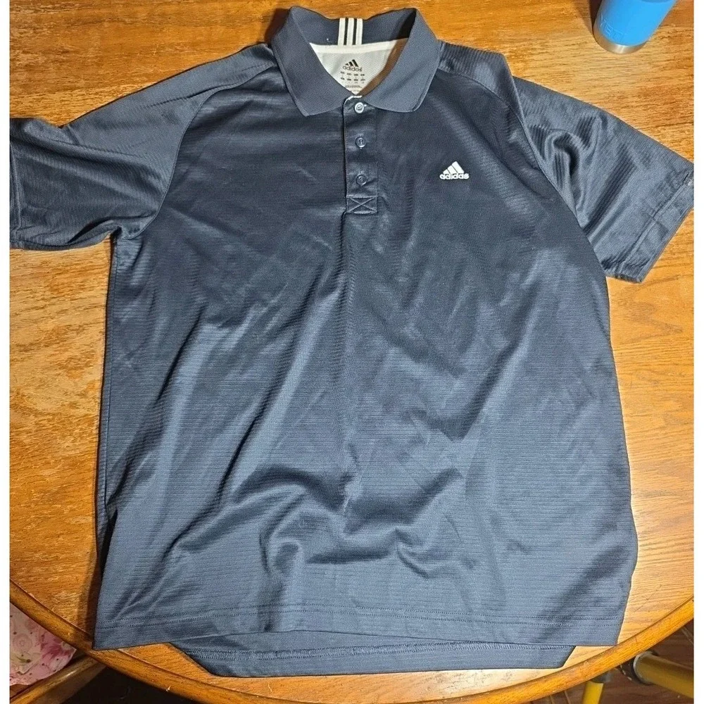 Adidas Size L Active 360‎ Short Sleeve Gym T-Shirt Polo 2011